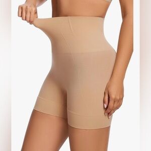 WOWENY Women’s Shapewear Mid-Waist Shorts w/Tummy Control- Size L- BNWT